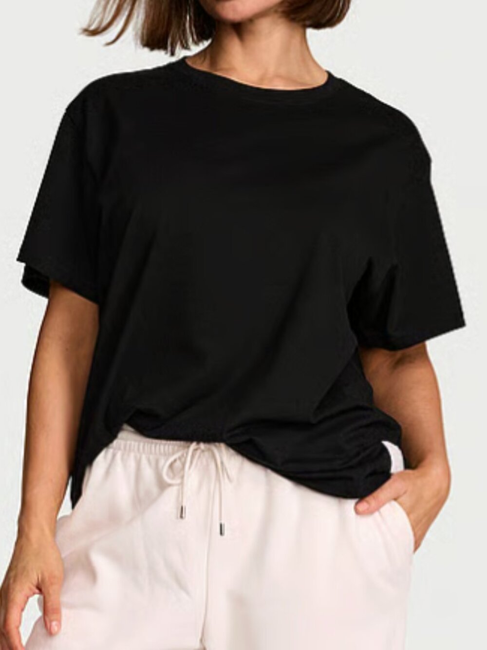 Victoria's Secret Angel Essentials 100% Cotton Oversized Tee Shirt - Large - NWT